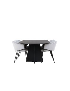Matgrupp Bootcut med Evelina matstolar, 230 × 115 cm 2