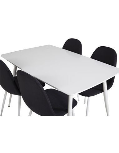 Matgrupp Polar med Polar matstolar, 120 × 75 cm