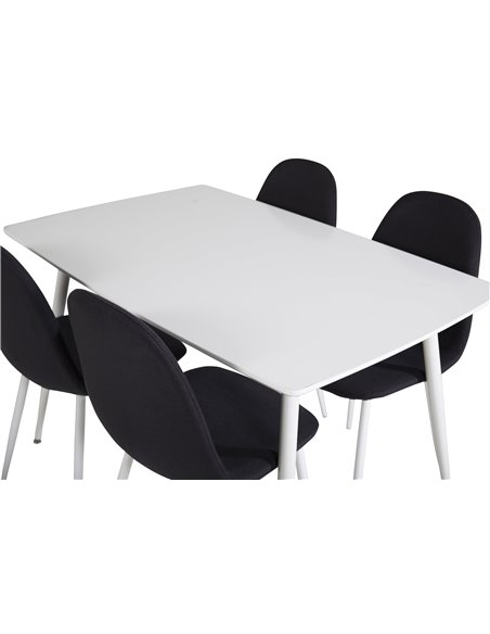 Matgrupp Polar med Polar matstolar, 120 × 75 cm