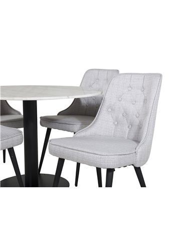 Matgrupp Estelle med Velvet Deluxe matstolar