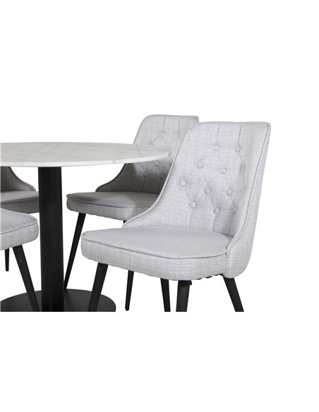 Matgrupp Estelle med Velvet Deluxe matstolar