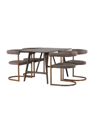 Matgrupp Kaseidon med Morning matstolar, 120 × 80 cm