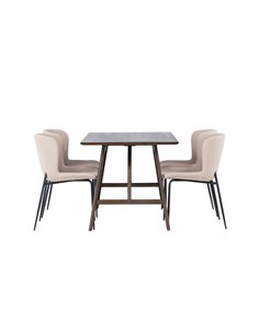 Matgrupp Kaseidon med Modesto matstolar, 120 × 80 cm 2