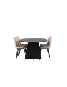 Matgrupp Bootcut med Polar matstolar, 230 × 115 cm 2