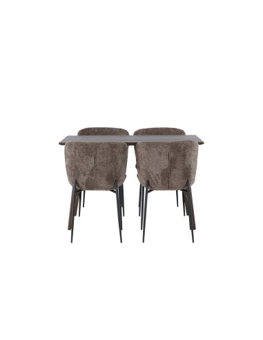 Matgrupp Kaseidon med Modesto matstolar, 120 × 80 cm