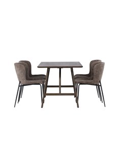 Matgrupp Kaseidon med Modesto matstolar, 120 × 80 cm 2