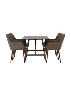 Matgrupp Kaseidon med Tomorrow matstolar, 120 × 80 cm 2