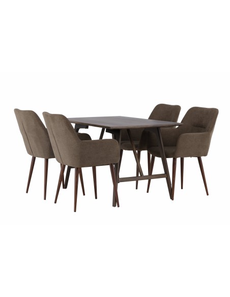 Matgrupp Kaseidon med Tomorrow matstolar, 120 × 80 cm