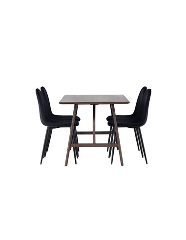 Matgrupp Kaseidon med Polar matstolar, 120 × 80 cm