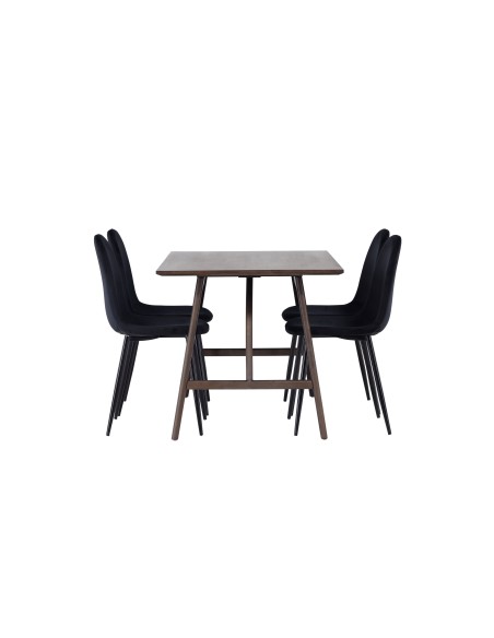 Matgrupp Kaseidon med Polar matstolar, 120 × 80 cm