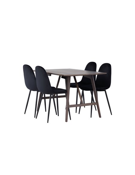 Matgrupp Kaseidon med Polar matstolar, 120 × 80 cm