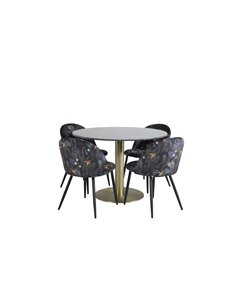 Matgrupp Estelle med Velvet matstolar