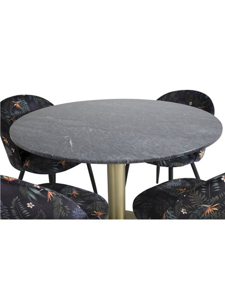 Matgrupp Estelle med Velvet matstolar