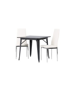 Matgrupp Tempe med Pastill matstolar, 80 × 80 cm 2