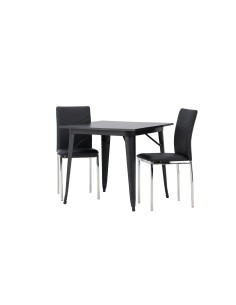 Matgrupp Tempe med Lily matstolar, 80 × 80 cm 2