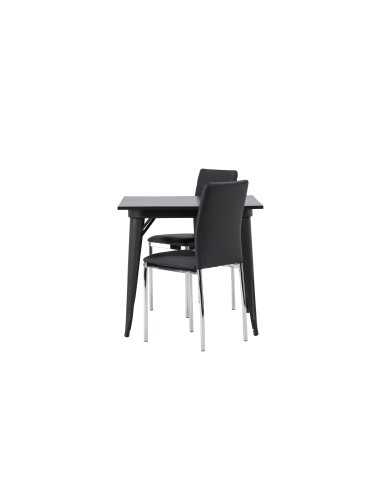 Matgrupp Tempe med Lily matstolar, 80 × 80 cm