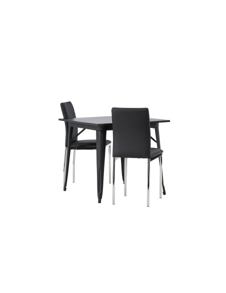 Matgrupp Tempe med Lily matstolar, 80 × 80 cm