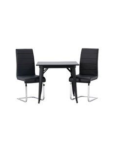 Matgrupp Tempe med Tempo matstolar, 80 × 80 cm