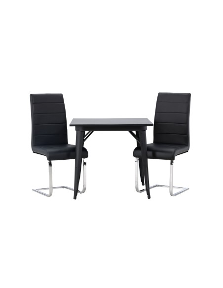 Matgrupp Tempe med Tempo matstolar, 80 × 80 cm