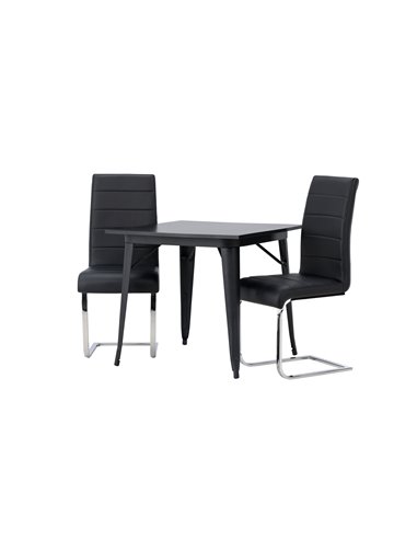 Matgrupp Tempe med Tempo matstolar, 80 × 80 cm