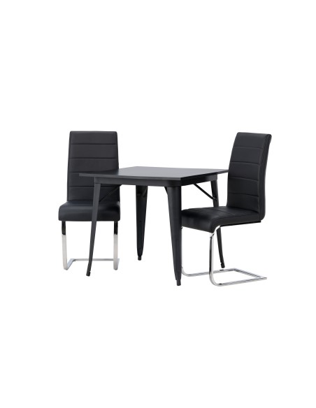 Matgrupp Tempe med Tempo matstolar, 80 × 80 cm