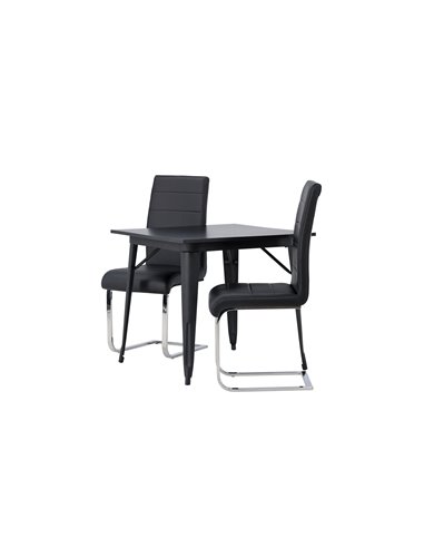 Matgrupp Tempe med Tempo matstolar, 80 × 80 cm