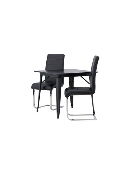 Matgrupp Tempe med Tempo matstolar, 80 × 80 cm
