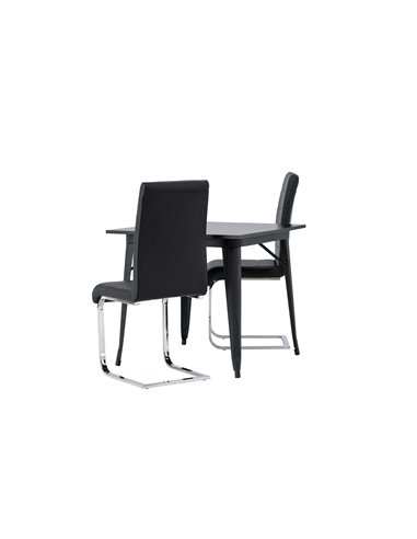 Matgrupp Tempe med Tempo matstolar, 80 × 80 cm