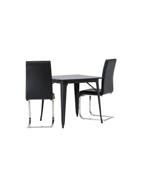 Matgrupp Tempe med Tempo matstolar, 80 × 80 cm