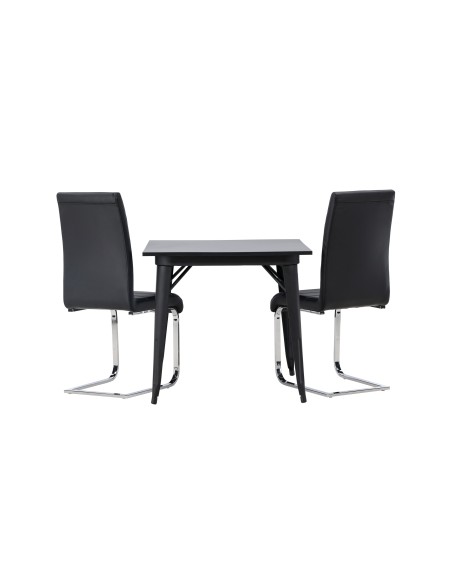 Matgrupp Tempe med Tempo matstolar, 80 × 80 cm