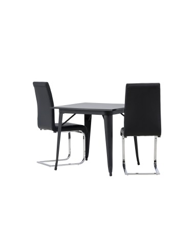 Matgrupp Tempe med Tempo matstolar, 80 × 80 cm