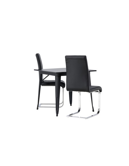 Matgrupp Tempe med Tempo matstolar, 80 × 80 cm