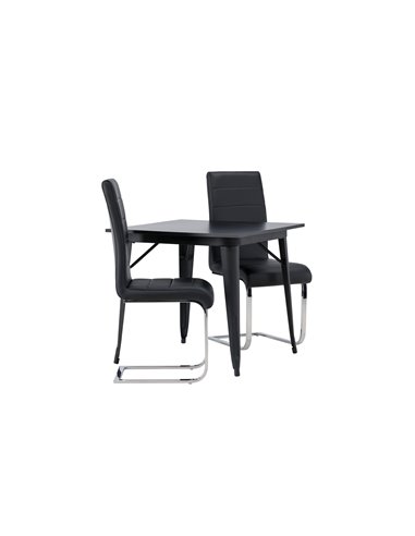 Matgrupp Tempe med Tempo matstolar, 80 × 80 cm