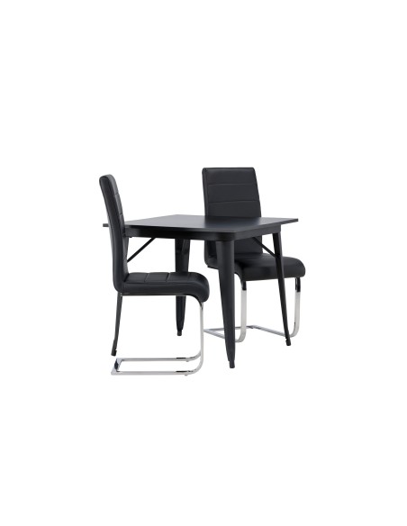 Matgrupp Tempe med Tempo matstolar, 80 × 80 cm
