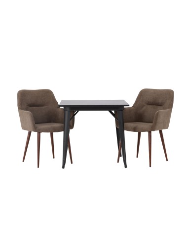 Matgrupp Tempe med Tomorrow matstolar, 80 × 80 cm