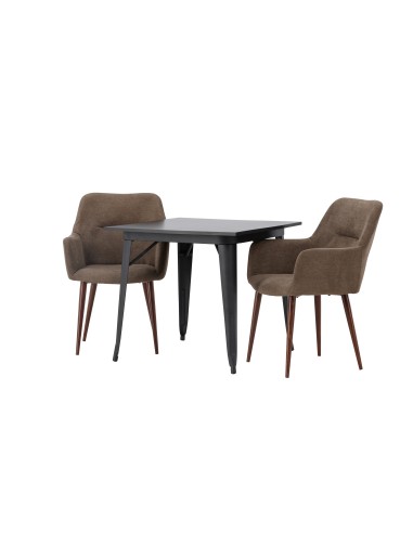 Matgrupp Tempe med Tomorrow matstolar, 80 × 80 cm