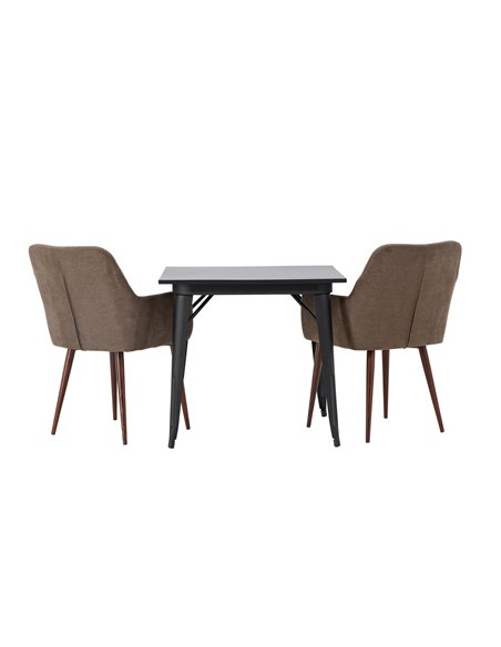 Matgrupp Tempe med Tomorrow matstolar, 80 × 80 cm