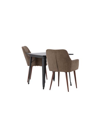 Matgrupp Tempe med Tomorrow matstolar, 80 × 80 cm