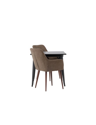 Matgrupp Tempe med Tomorrow matstolar, 80 × 80 cm