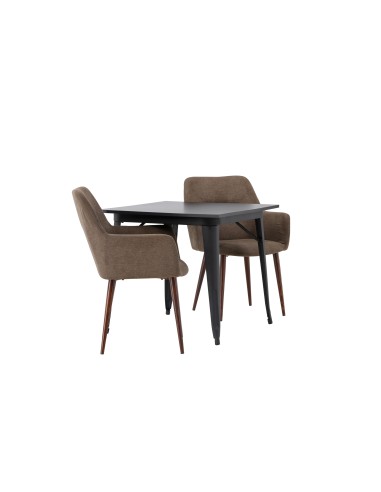 Matgrupp Tempe med Tomorrow matstolar, 80 × 80 cm