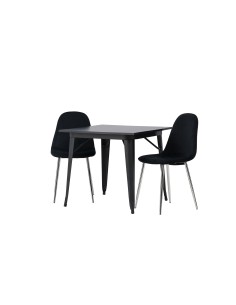 Matgrupp Tempe med Polar matstolar, 80 × 80 cm 2