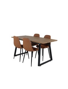 Matgrupp Inca med Polar matstolar, 160 × 85 cm 2