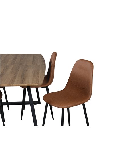 Matgrupp Inca med Polar matstolar, 160 × 85 cm