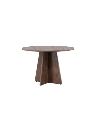 Runt matbord Bootcut, Ø110 cm, Mocca
