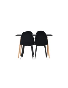 Matgrupp Danburi med Polar matstolar, 120 × 60 cm