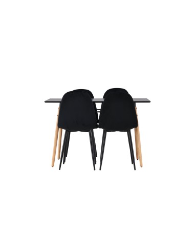 Matgrupp Danburi med Polar matstolar, 120 × 60 cm