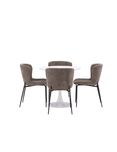 Matgrupp Hamden med Modesto matstolar