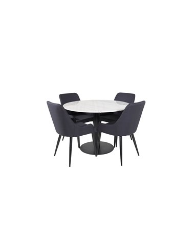 Matgrupp Estelle med Plaza matstolar