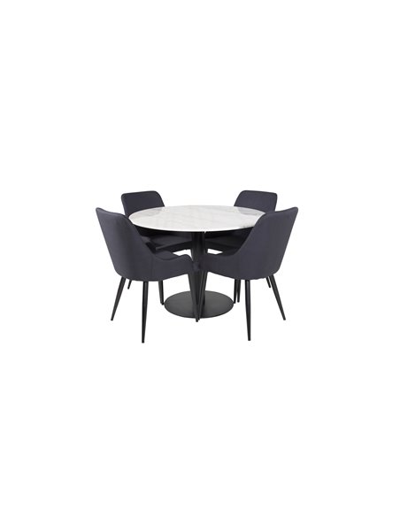 Matgrupp Estelle med Plaza matstolar