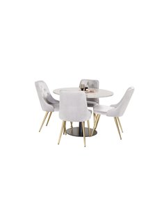 Matgrupp Razzia med Velvet Deluxe matstolar 2